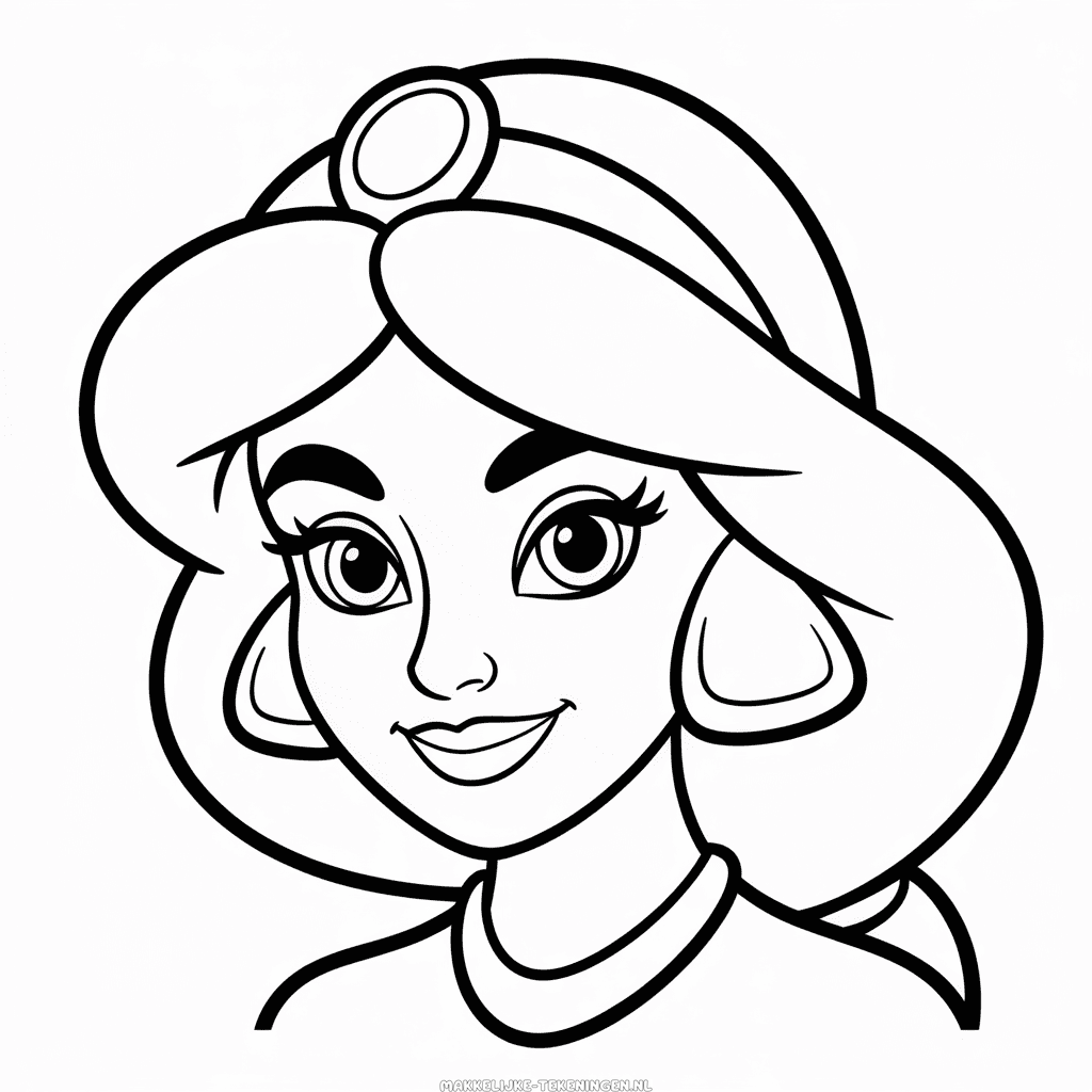 Tekening Jasmine Gezicht