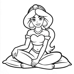 Tekening Jasmine Silhouet