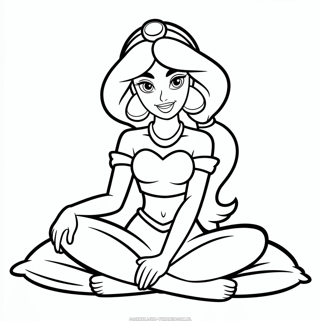Tekening Jasmine Silhouet
