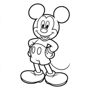 Tekening Klassieke Mickey