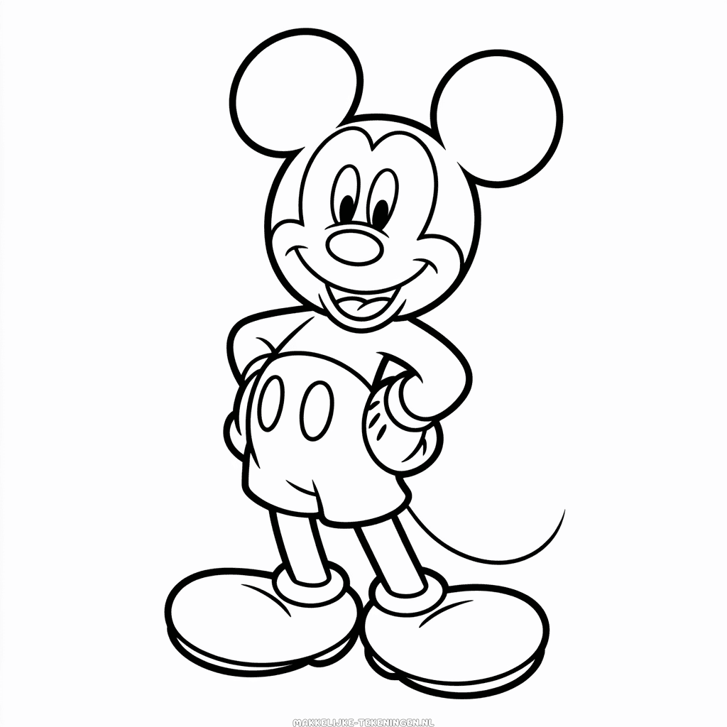Tekening Klassieke Mickey
