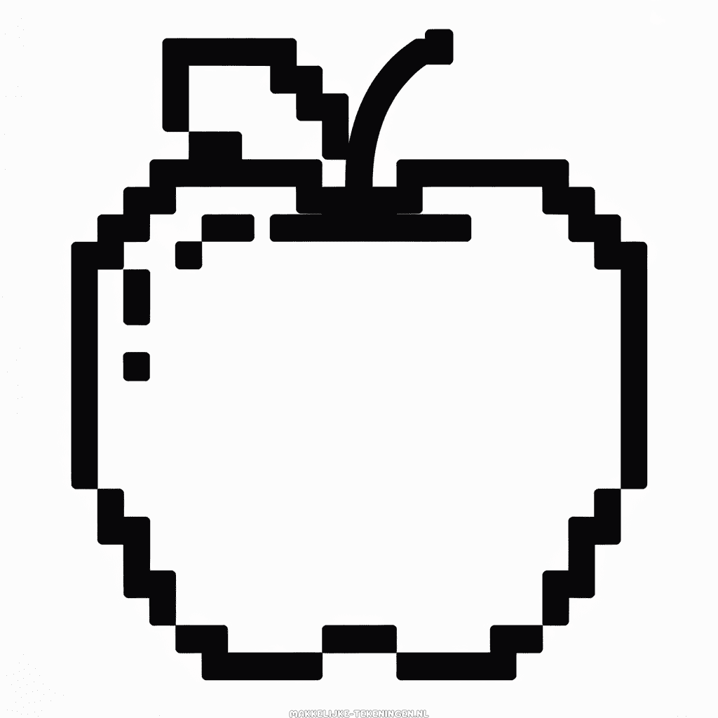 Tekening Minecraft Appel