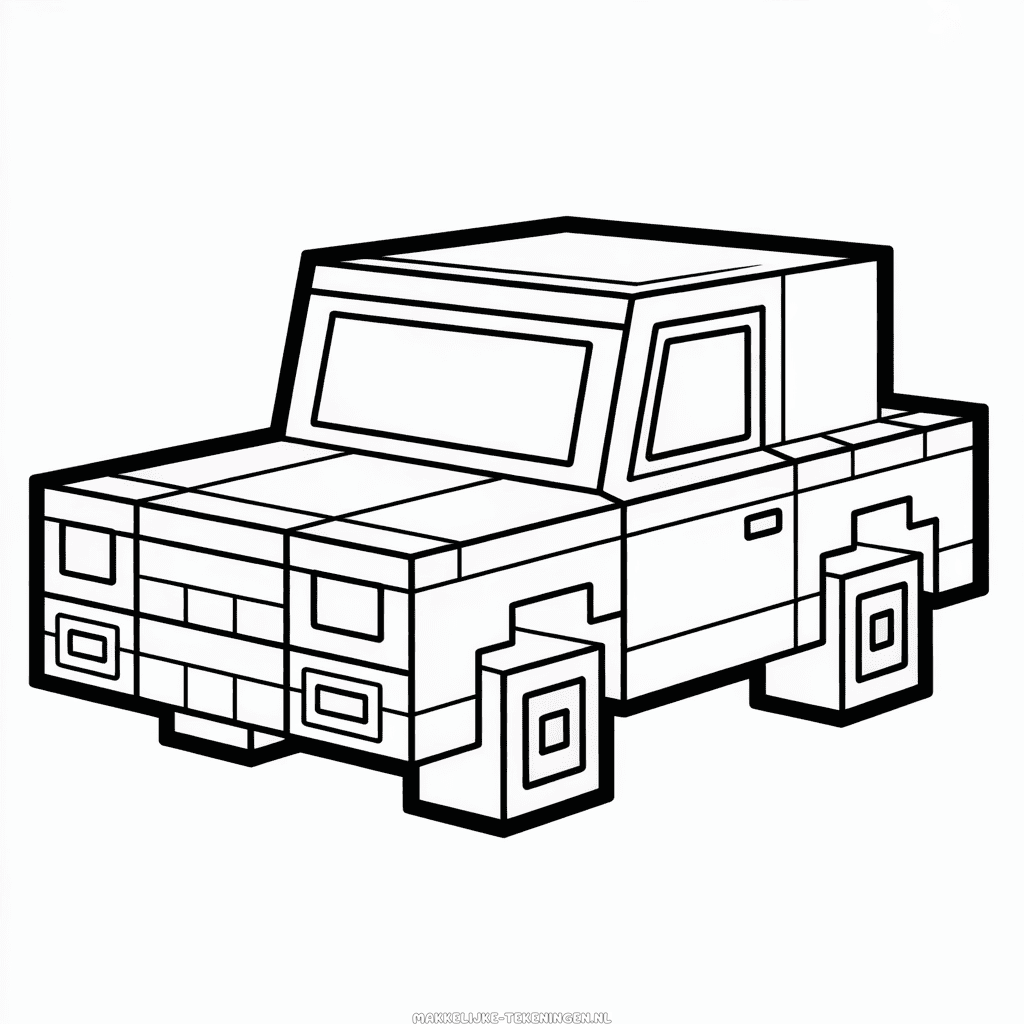 Tekening Minecraft Auto