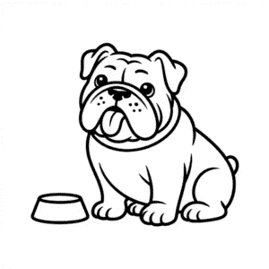 Tekening Bulldog