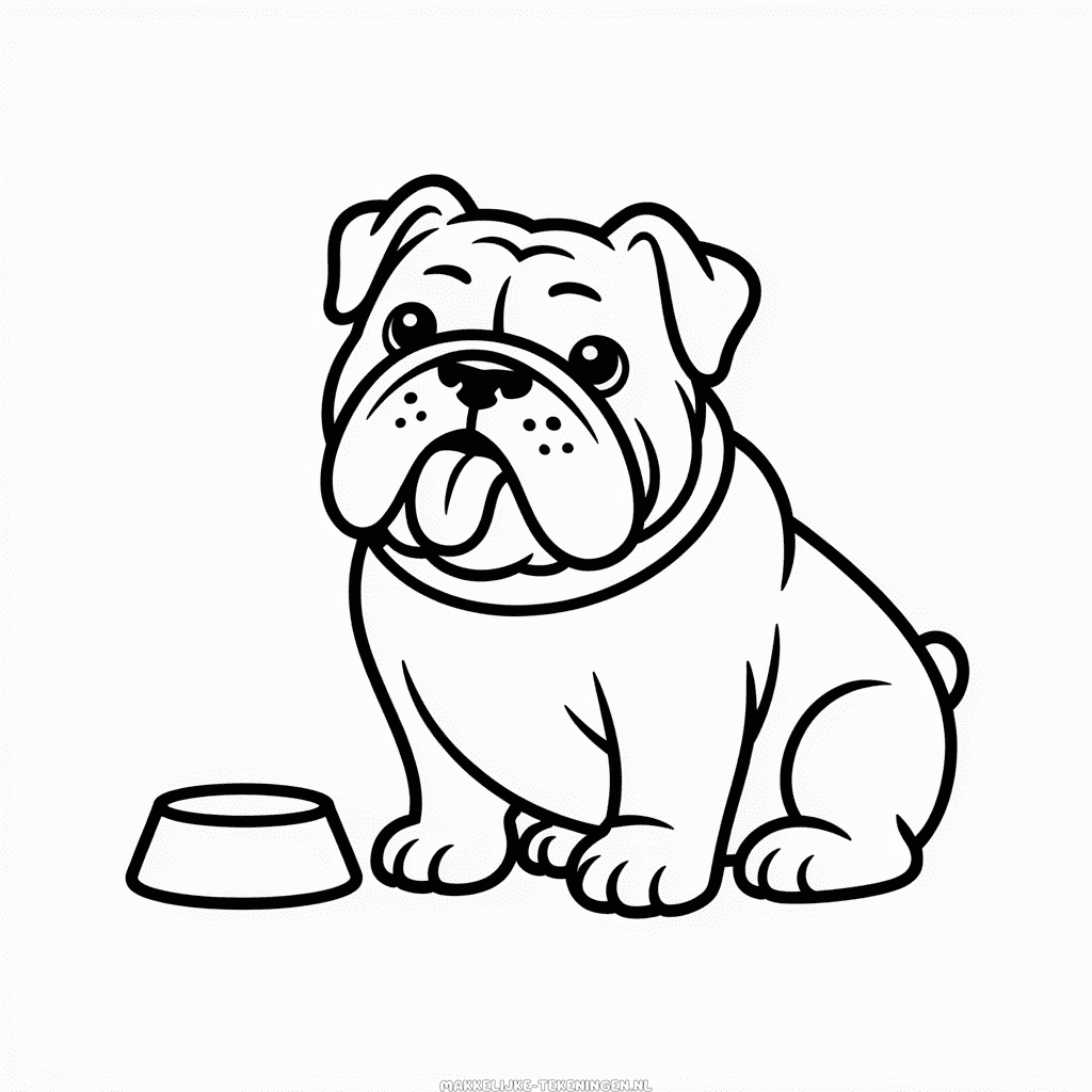 Tekening Bulldog