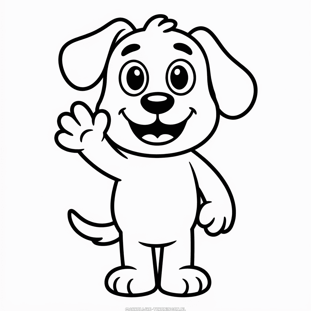 Tekening Cartoon Hond