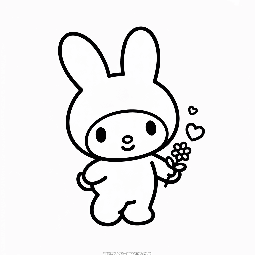 Tekening Hello Kitty Mijn Melodie