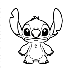 Tekening Lilo en Stitch