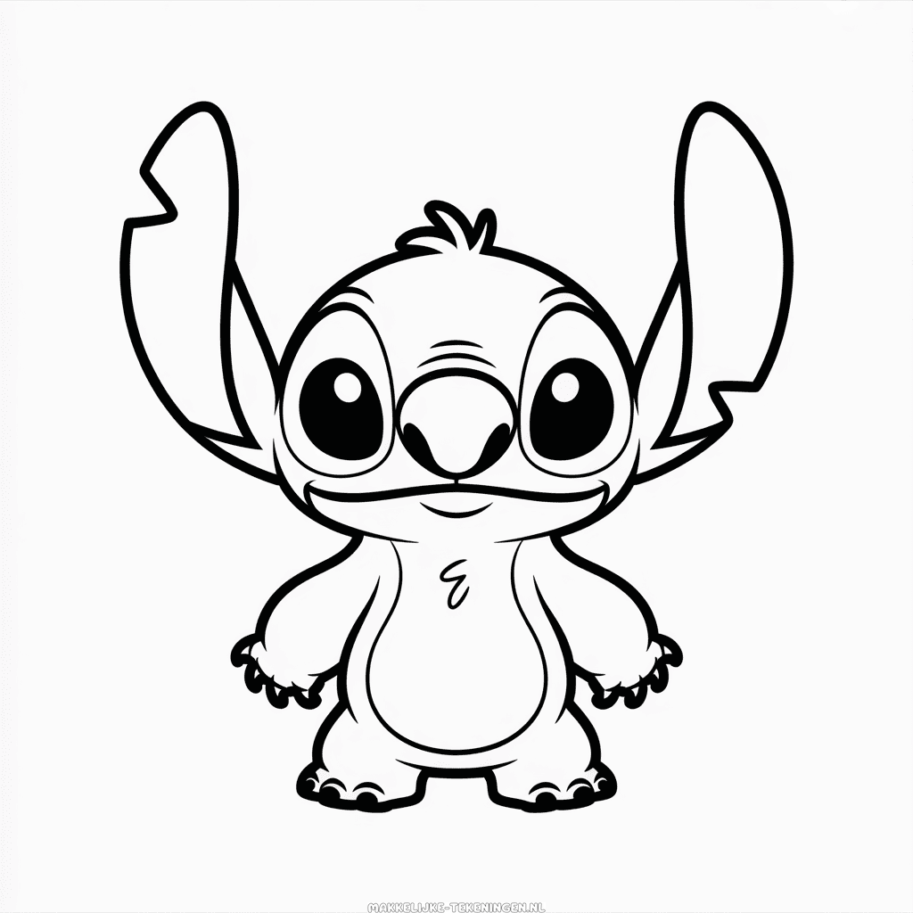 Tekening Lilo en Stitch