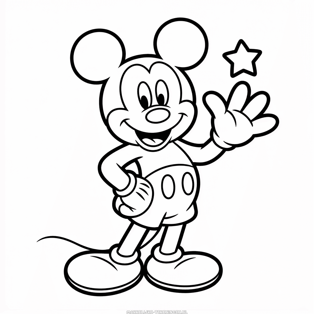 Tekening 3D Mickey