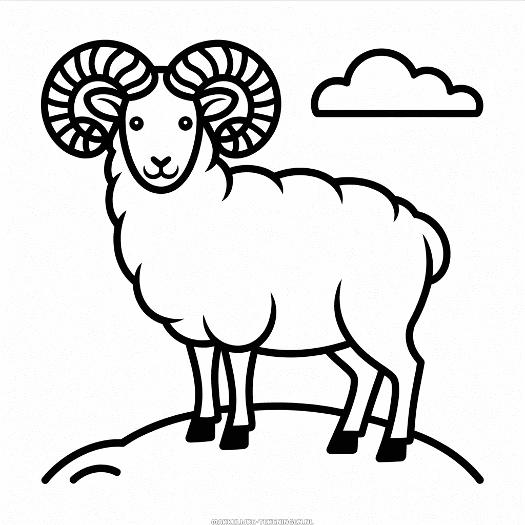 Tekening Bergschaap