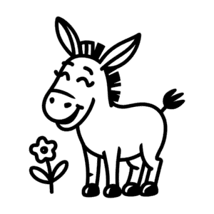 Tekening Blije Ezel