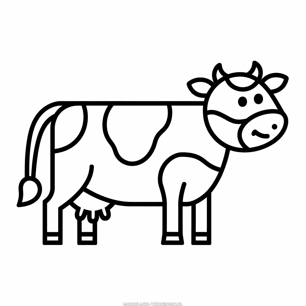 Tekening Blije koe