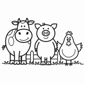 Tekening Boerderijdieren