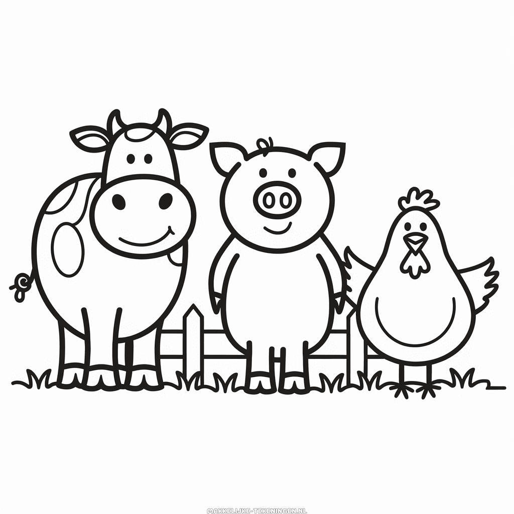 Tekening Boerderijdieren