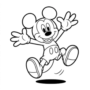 Tekening Cartoon Mickey