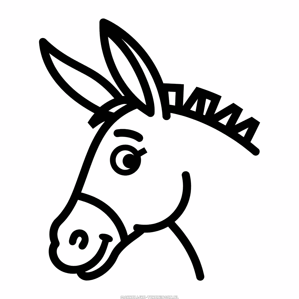 Tekening Ezelhoofd