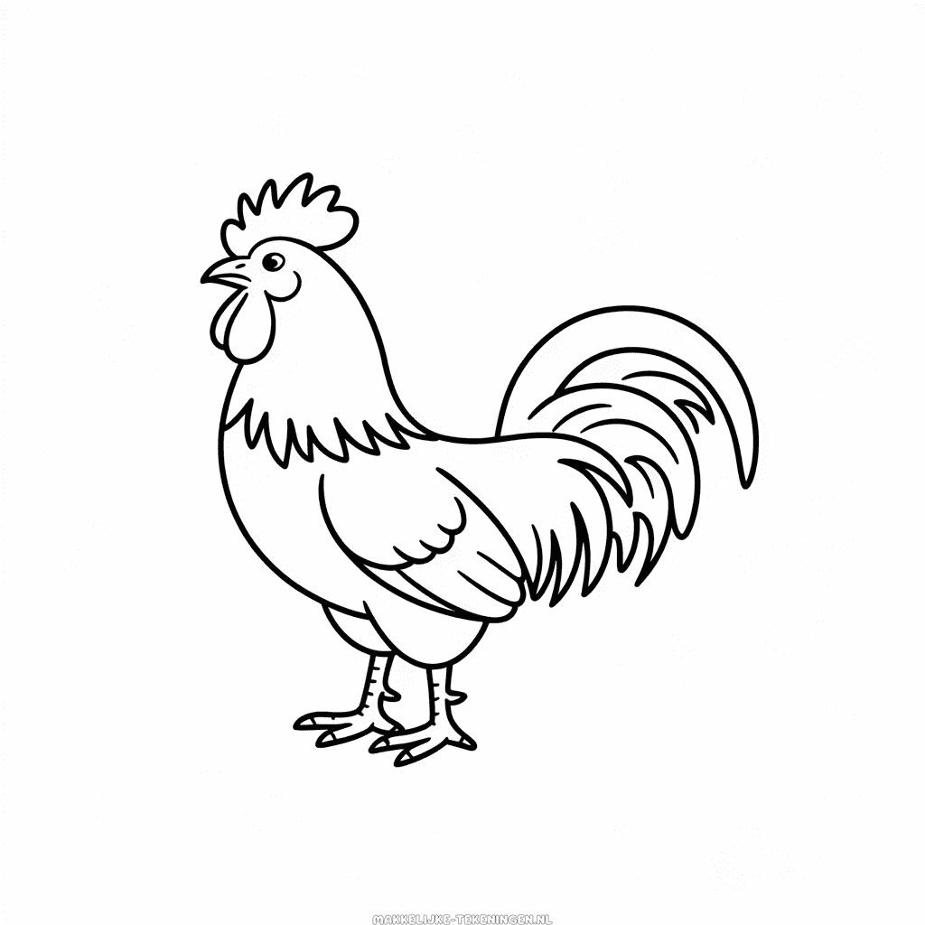 Tekening Haan dier