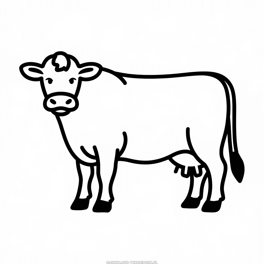 Tekening Jersey koe