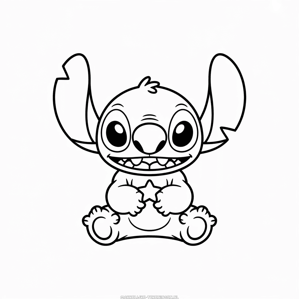 Tekening Kawaii Stitch