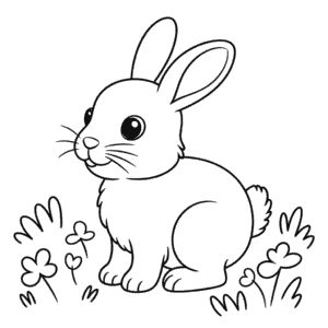 Tekening Klein konijn