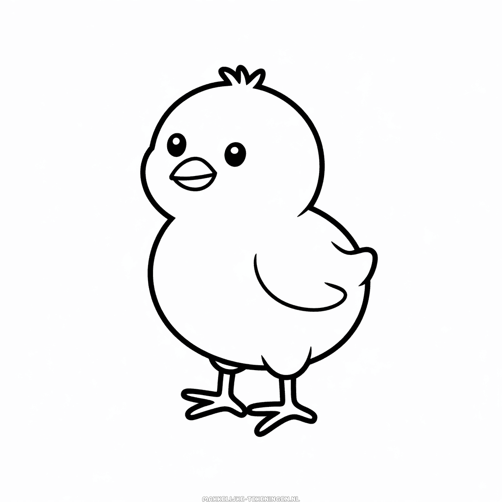 Tekening Kuiken afbeelding