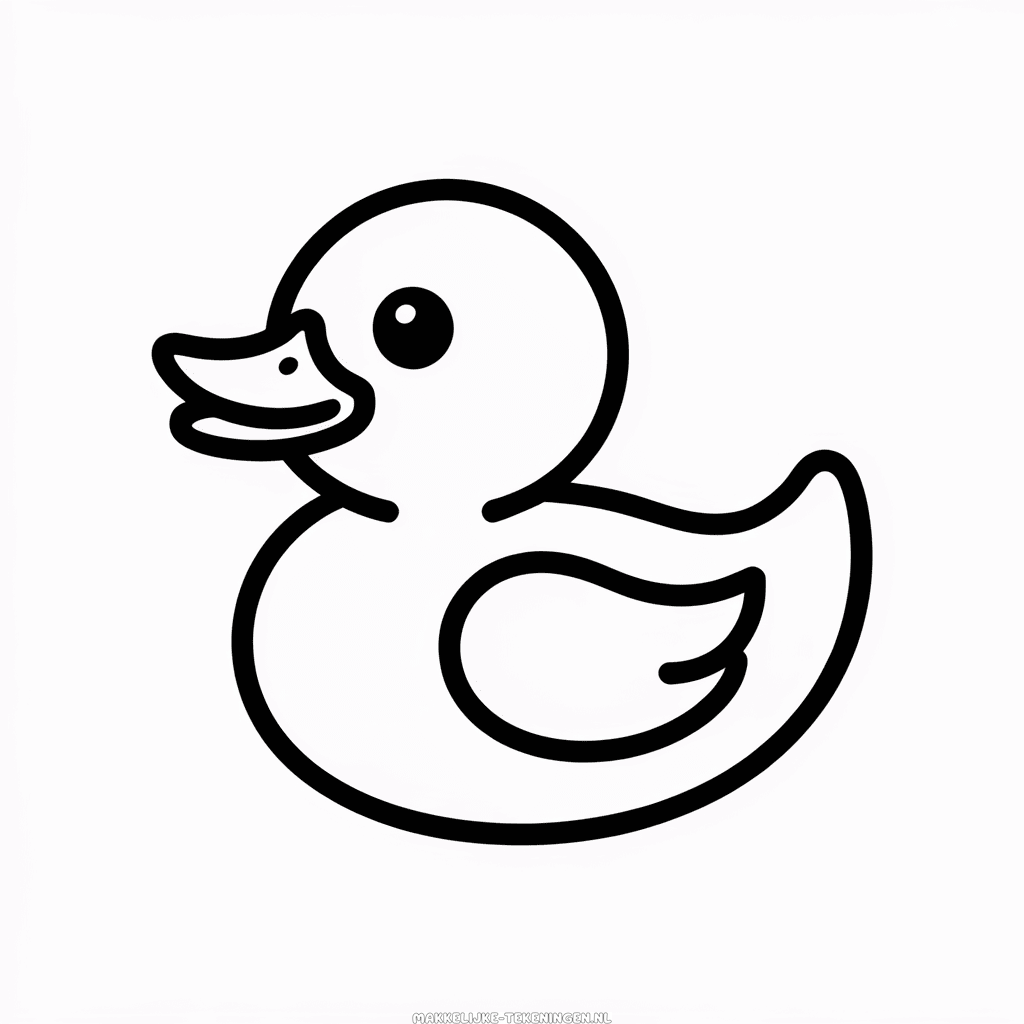 Tekening Rubberen eend
