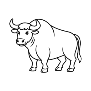 Tekening Stier dier