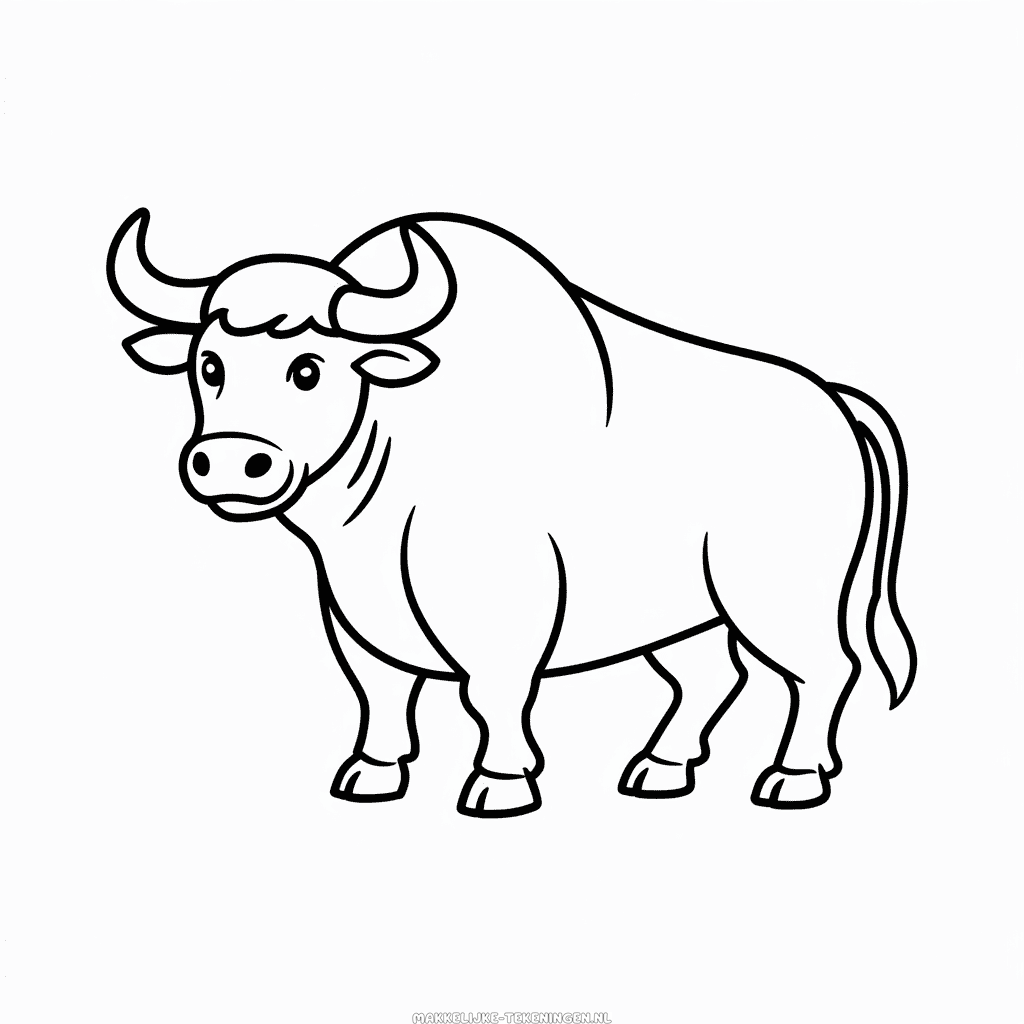 Tekening Stier dier