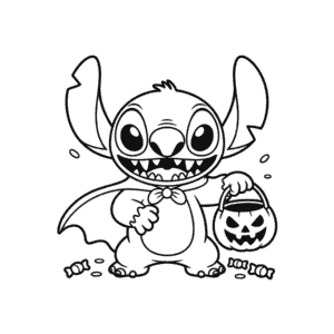Tekening Stitch's Enge Halloween