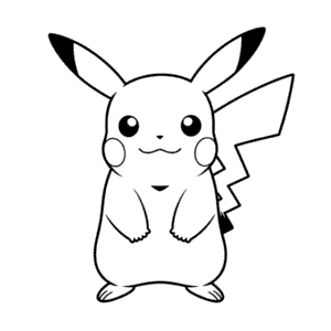 Tekening Basis Pikachu