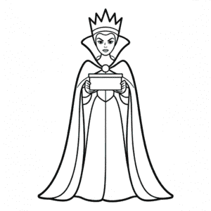 Tekening Boze Koningin Sneeuwwitje