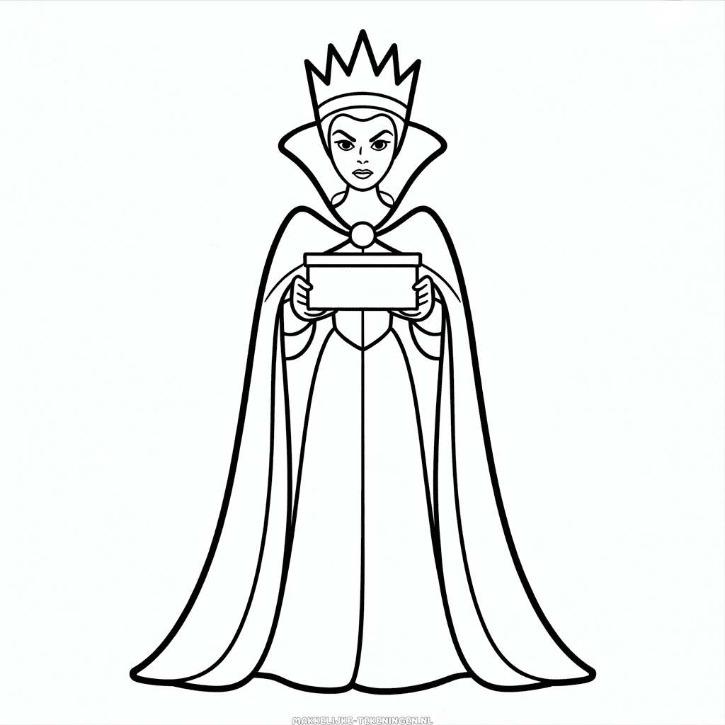Tekening Boze Koningin Sneeuwwitje