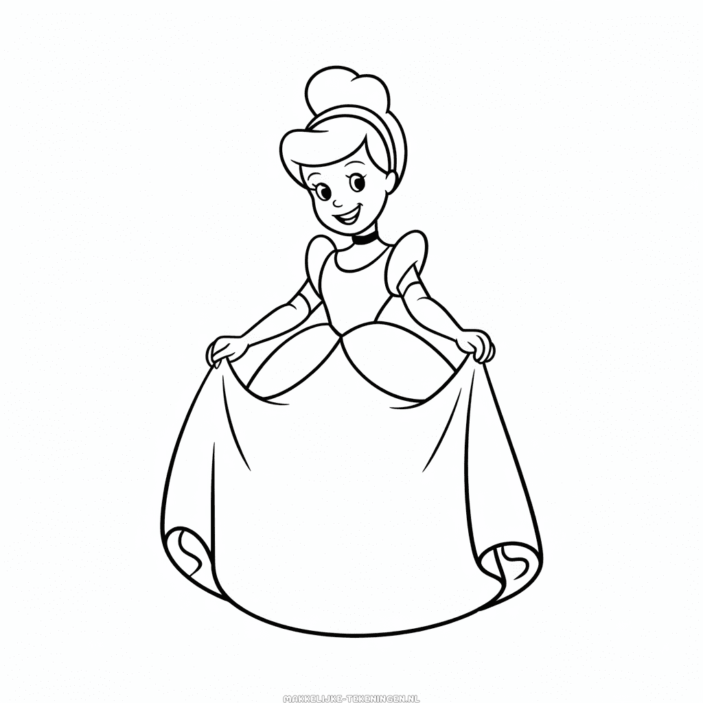 Tekening Cartoon Assepoester