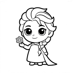 Tekening Chibi Elsa