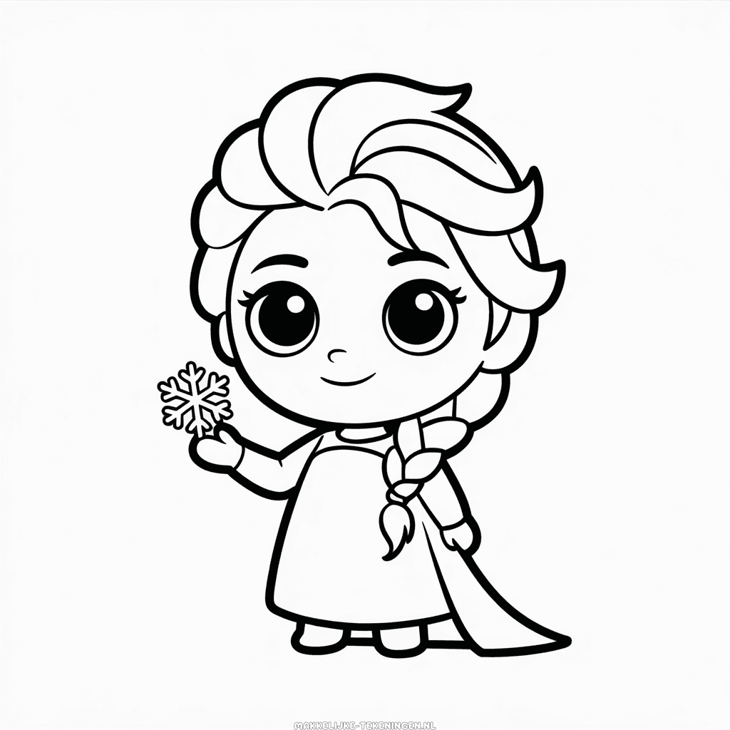 Tekening Chibi Elsa