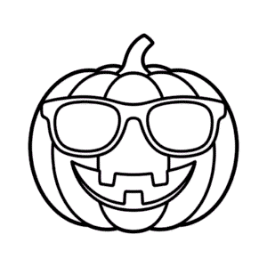 Tekening Coole Halloween Pompoen