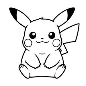 Tekening Dikke Pikachu