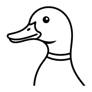 Tekening Eendenhoofd