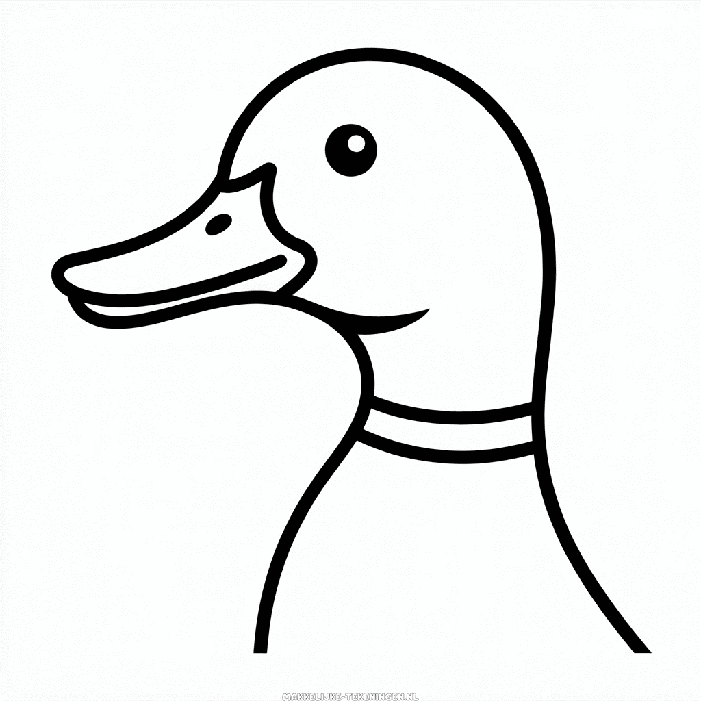 Tekening Eendenhoofd
