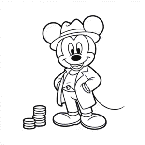Tekening Gangster Mickey