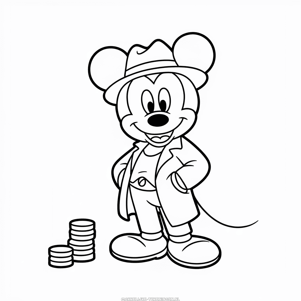 Tekening Gangster Mickey