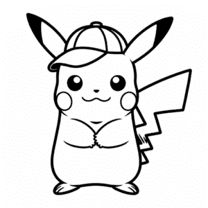 Tekening Gangster Pikachu