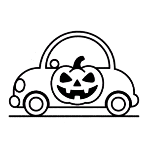 Tekening Halloween Auto