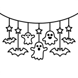 Tekening Halloween Decoratie