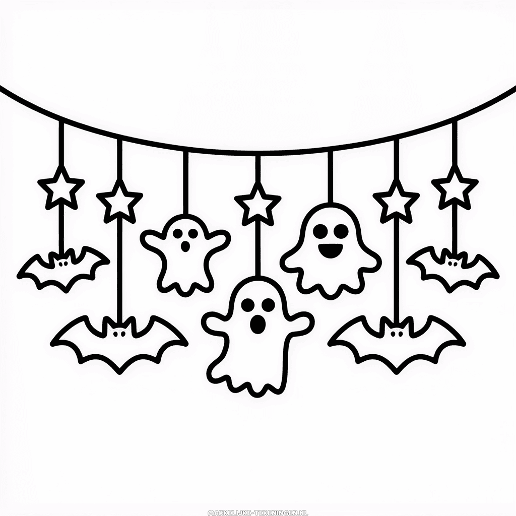 Tekening Halloween Decoratie