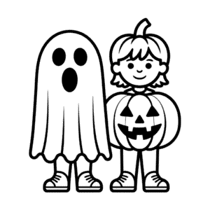 Tekening Halloween Kinderen
