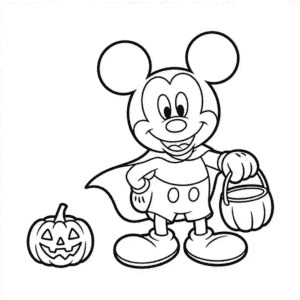 Tekening Halloween Mickey