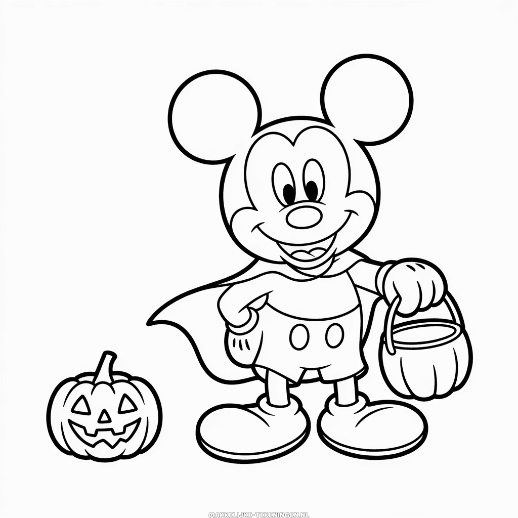 Tekening Halloween Mickey