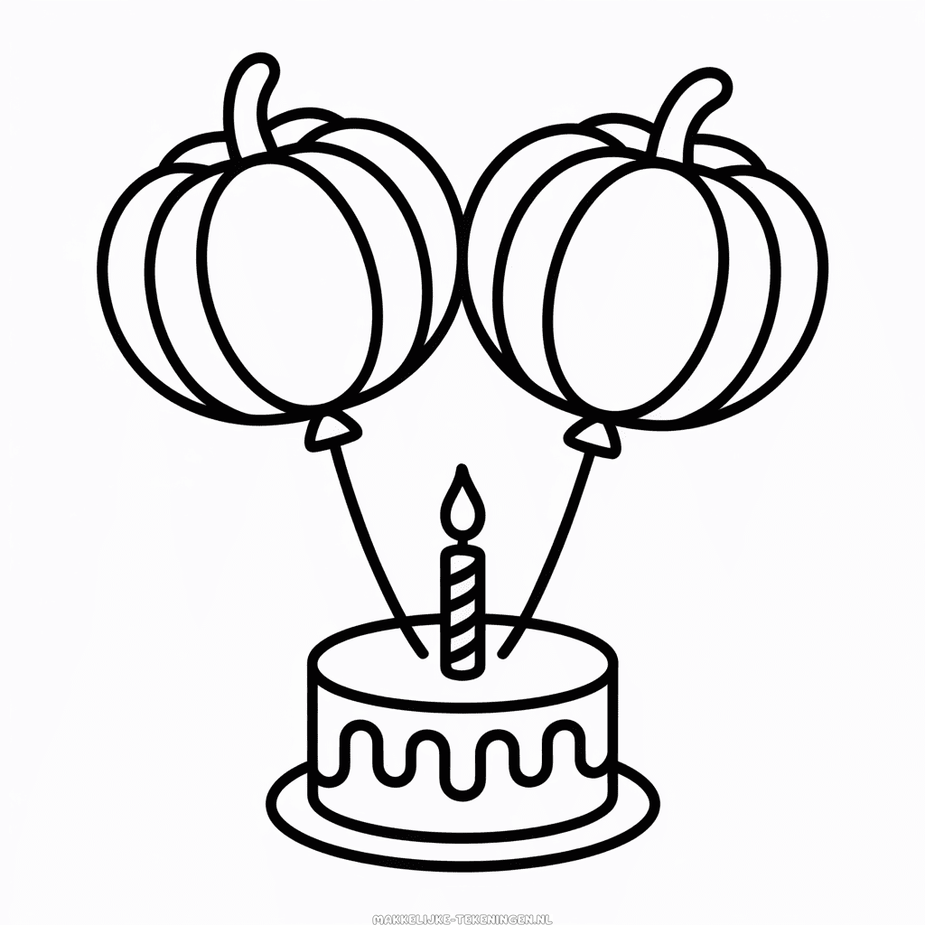 Tekening Halloween Verjaardag